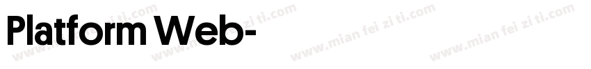 Platform Web字体转换